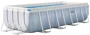 Piscina Intex Chevron prism frame rectangular, 400x200x100 cm, 6836 l, cadru metalic foto
