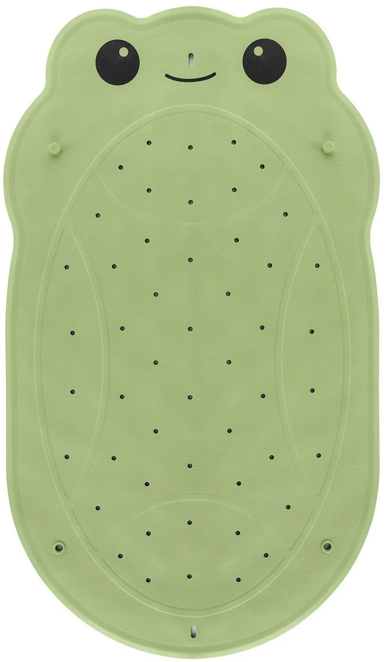 image for Коврик противоскользящий резиновый для ванной Roxy Kids Green Frog, 76x45 см foto