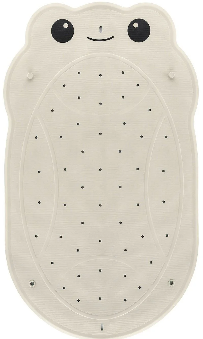 image for Коврик противоскользящий резиновый для ванной Roxy Kids White Frog, 76x45 см foto