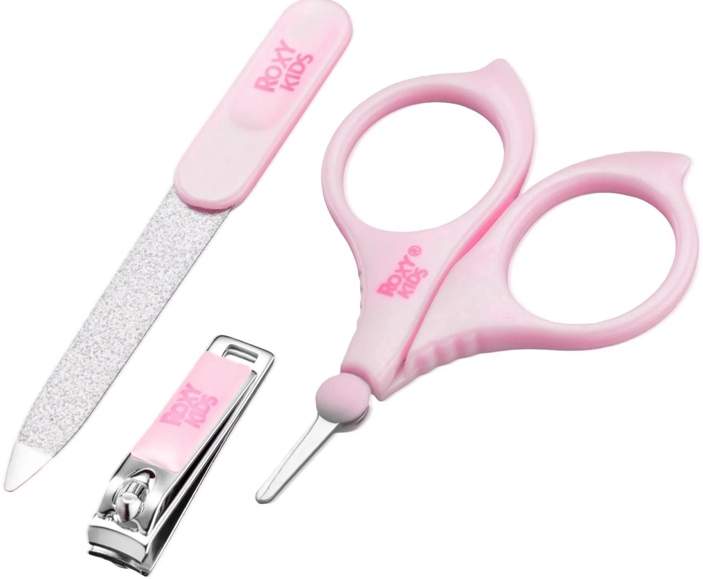 image for Набор для маникюра с ножницами, пилочкой и кусачками Roxy Kids Pink foto