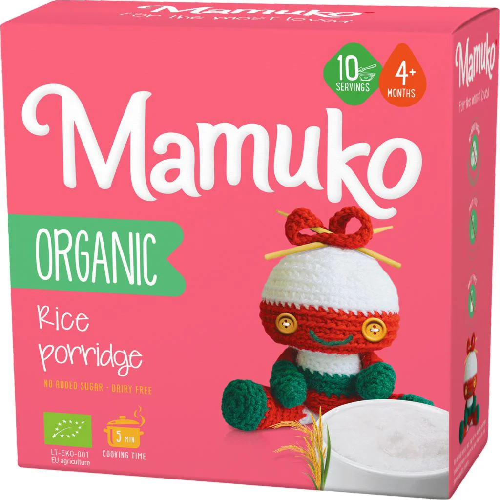 image for Terci organic fara lapte Mamuko de orez (4+ luni), 200 g foto
