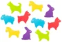 Набор мини-ковриков противоскользящих для ванной Roxy Kids Animals, 10 шт. foto