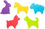 Набор мини-ковриков противоскользящих для ванной Roxy Kids Animals, 5 шт. foto