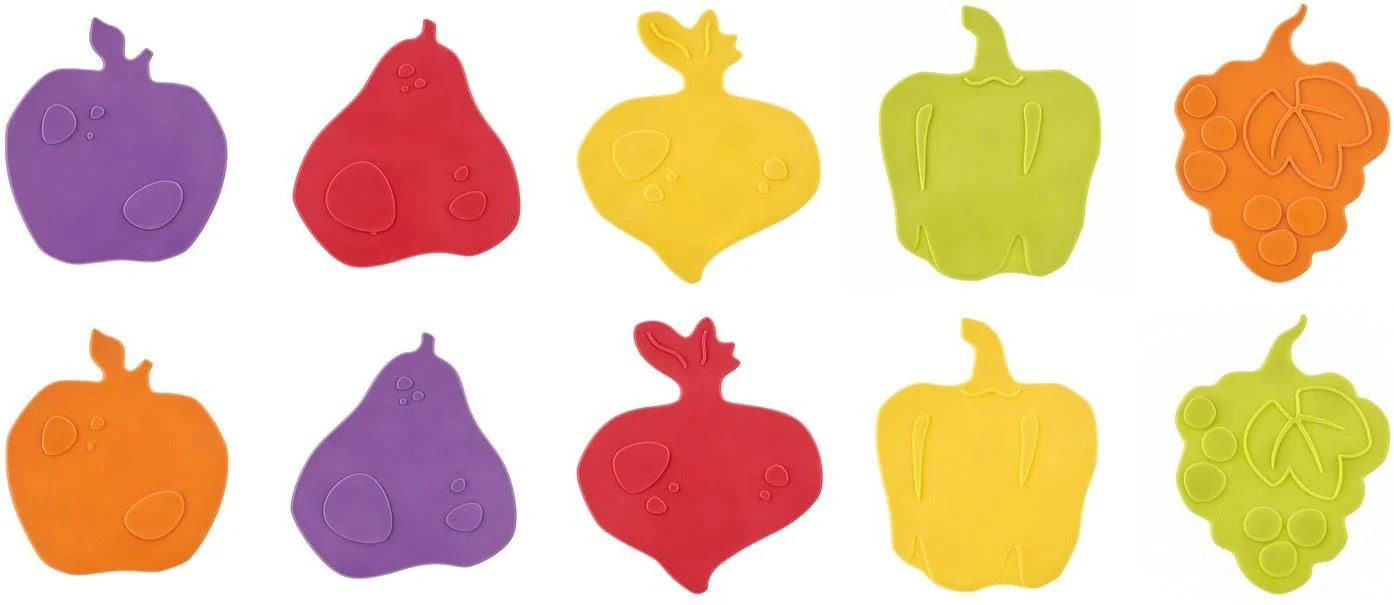 image for Набор мини-ковриков противоскользящих для ванной Roxy Kids Fresh Mix, 10 шт. foto