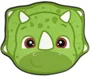Мягкий коврик с эффектом памяти Roxy Kids Dino, 50x60 см foto