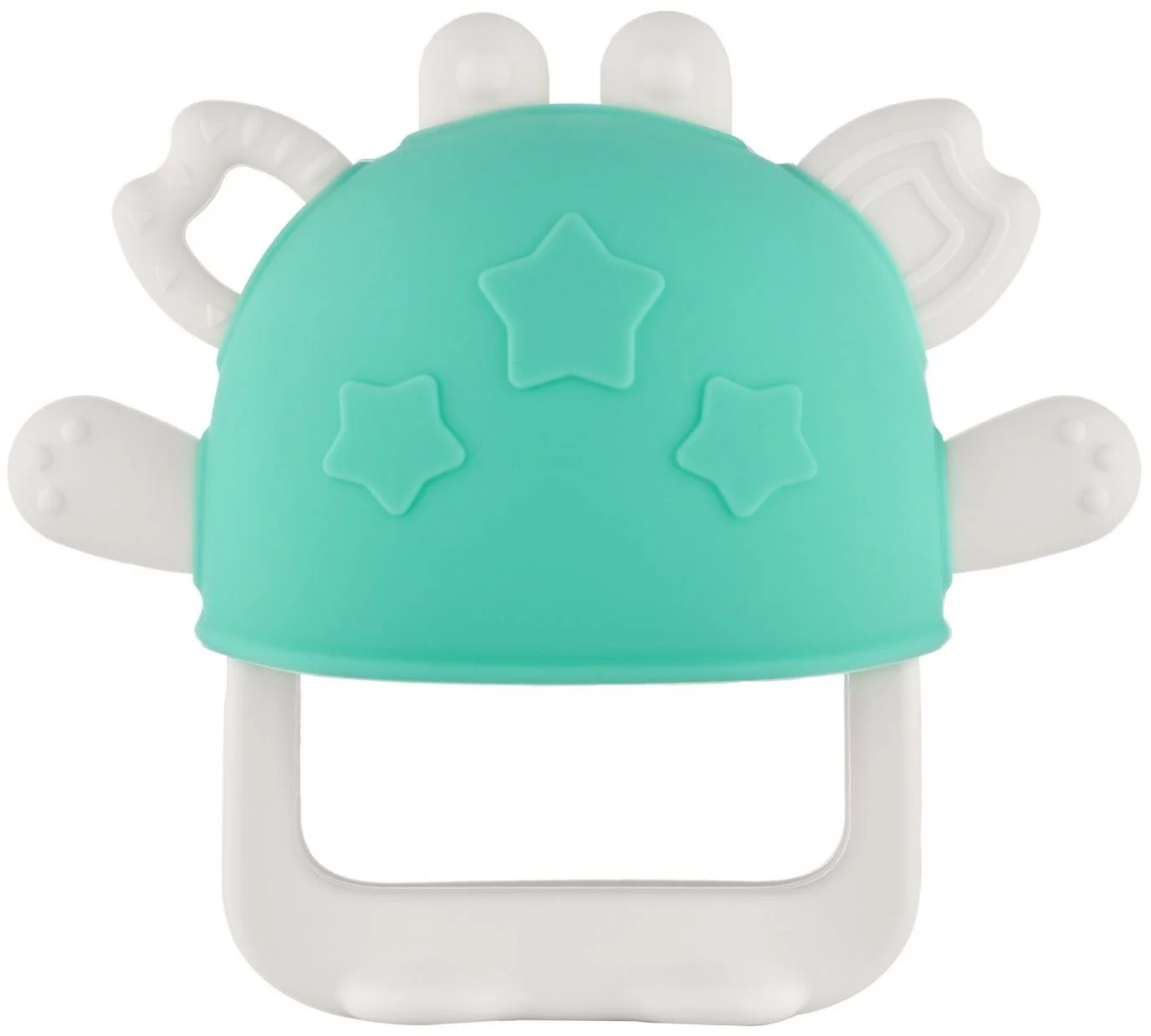 image for Inel pentru dentitie din silicon cu maner Roxy Kids Crabby Blue foto