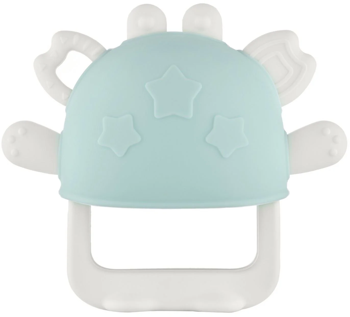 image for Inel pentru dentitie din silicon cu maner Roxy Kids Crabby Green foto