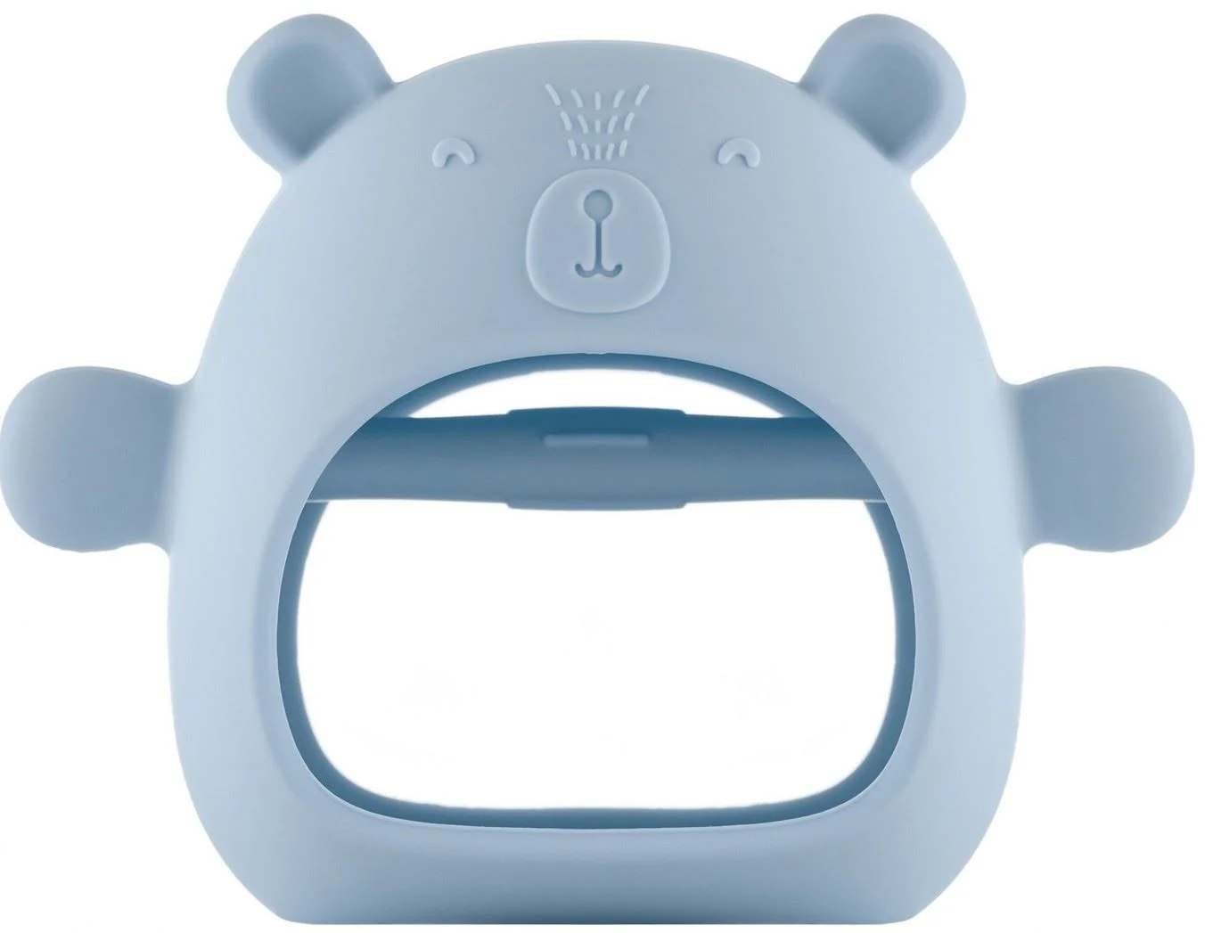 image for Inel pentru dentitie din silicon cu maner Roxy Kids Bear Blue foto