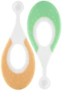 Набор зубных щёток Roxy Kids Seahorse Green&Orange, 2 шт. foto