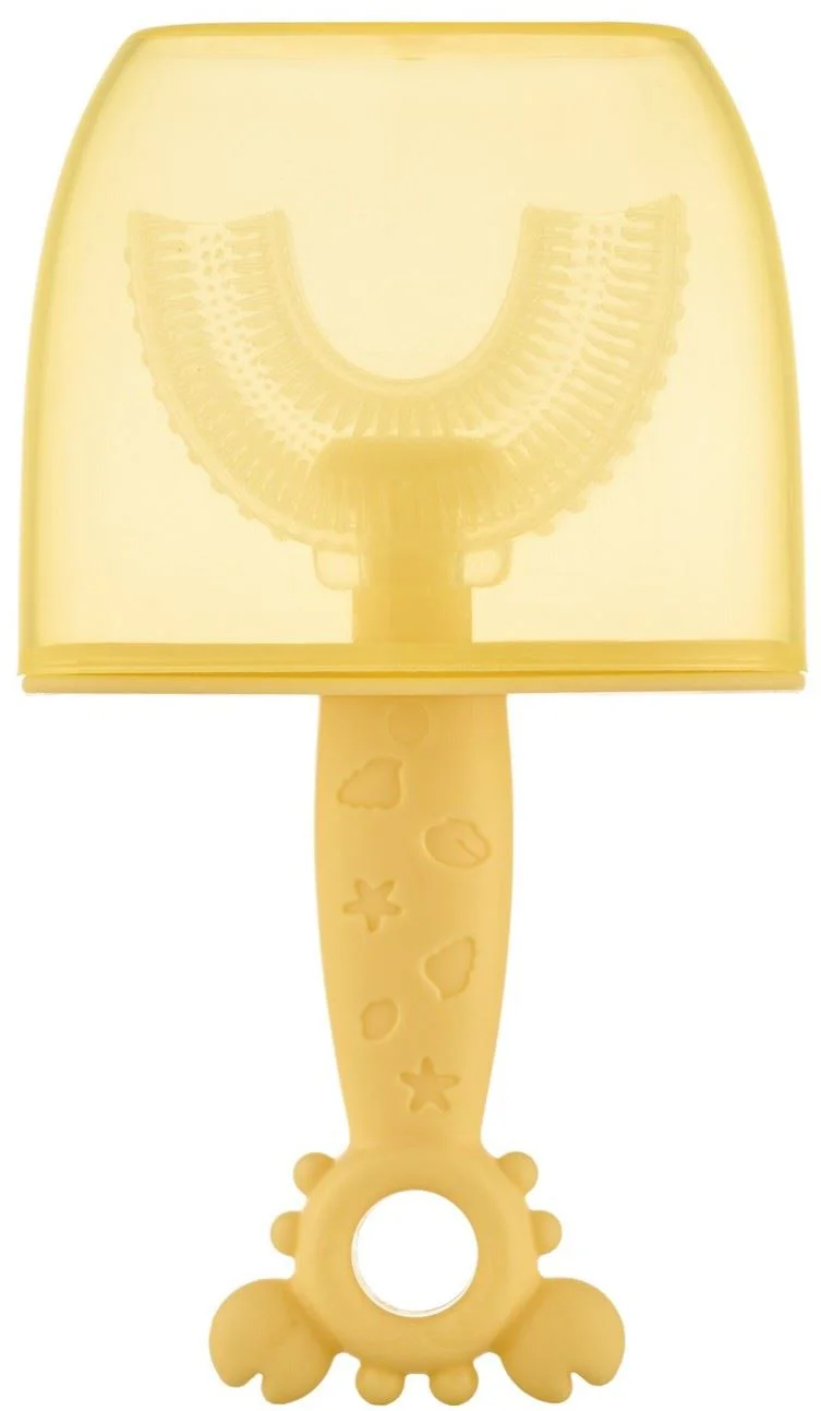 image for Детская U-образная зубная щетка-массажер Roxy Kids Crab Yellow foto