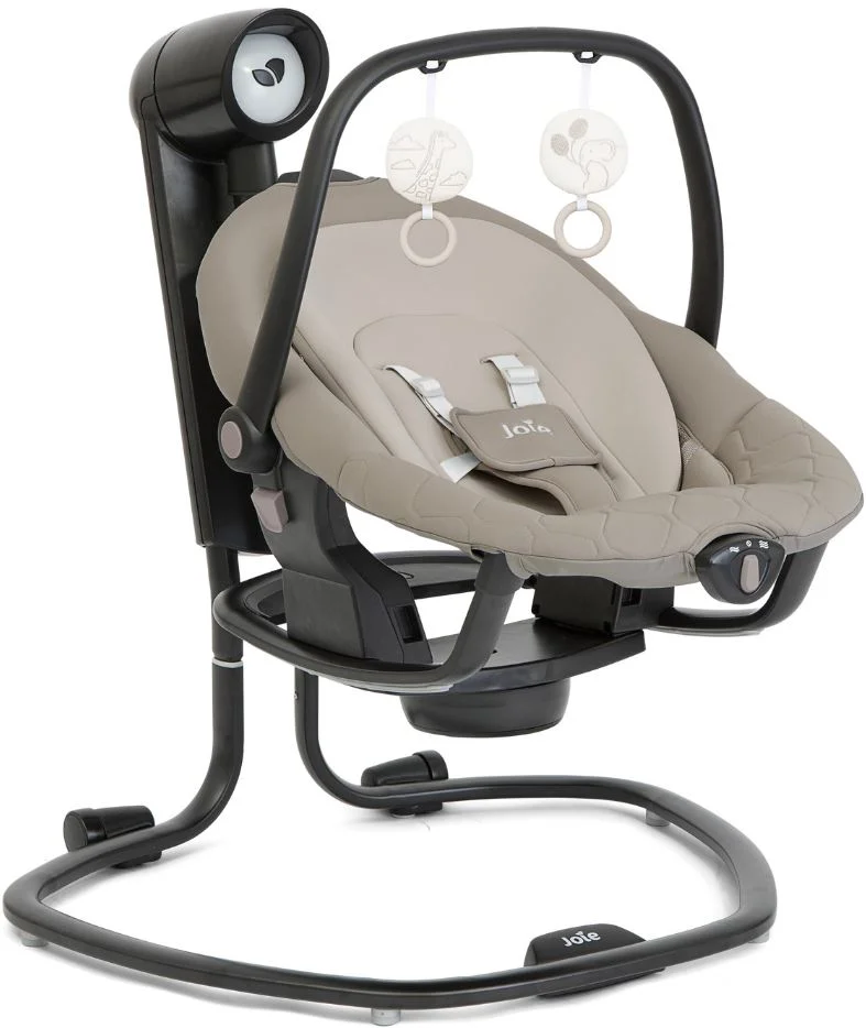 image for Leagan si balansoar rotativ Joie Serina 2 in 1 Hazelnut, cu conectare la priza foto