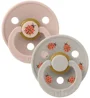 Set 2 suzete rotunde din latex BIBS Colour Studio Ladybug - Blush/Sand (18-36 luni) foto