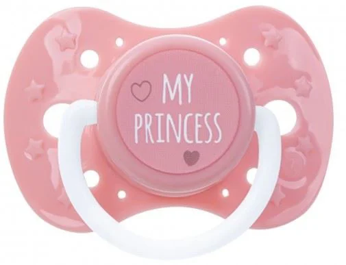 image for Suzeta din silicon Akuku Pink My Princess (0-6 luni) foto