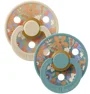 Set 2 suzete rotunde din latex BIBS LIBERTY Colour June Blossom - Vanilla Hush Mix (6-18 luni) foto