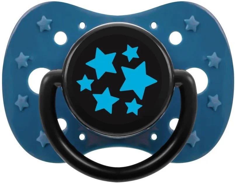 image for Suzeta din silicon Akuku Blue Stars (12+ luni) foto