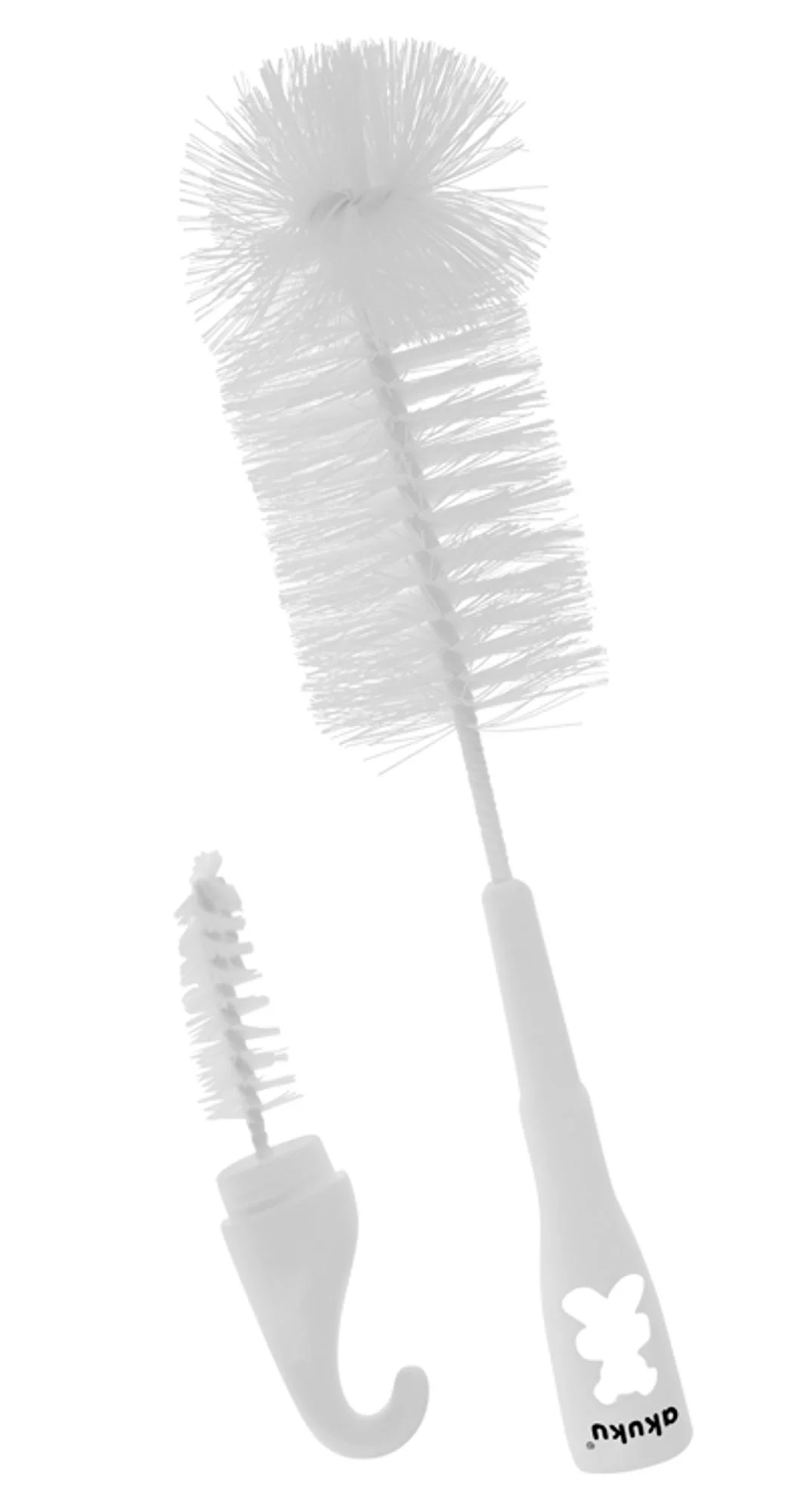 image for Set de perii pentru spalat biberoane si tetine Akuku Bear Grey, 2 buc. foto