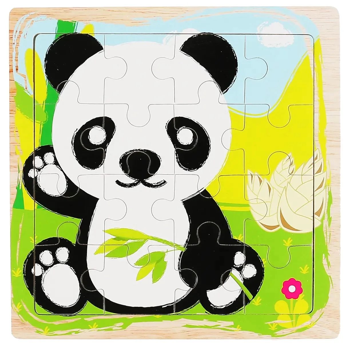 image for Puzzle educativ din lemn Akuku Panda foto