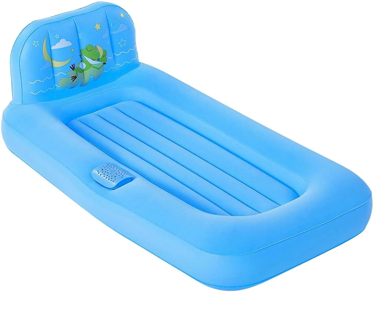 image for Saltea gonflabila p/u copii Bestway cu spatar si proiector Blue, 76х132х46cm foto
