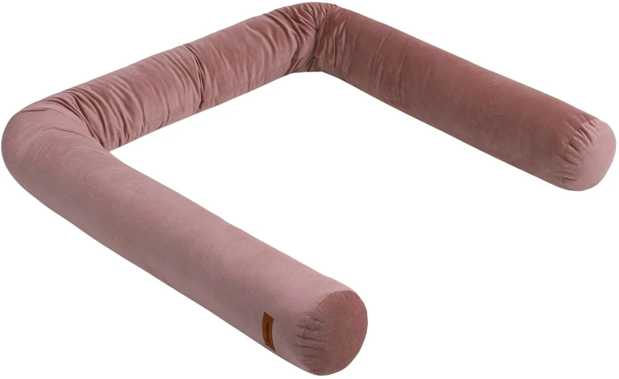 Protectie laterala moale pentru patut Caretero Pink, 200x15 cm foto