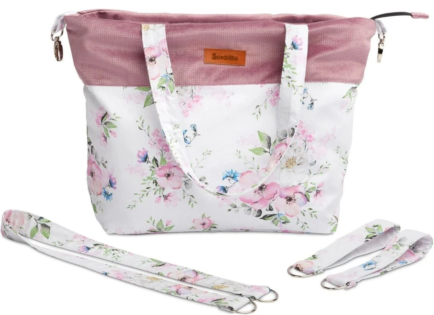 Сумка для коляски Caretero Velvet Flori foto