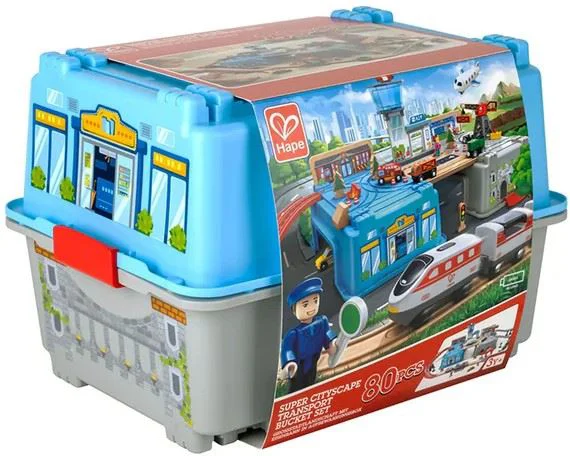 image for Set de joaca Hape Super Cityscape, 80 el. foto