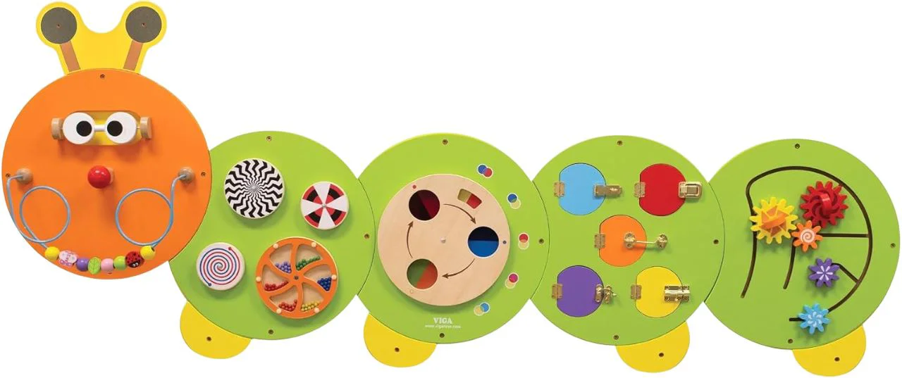 image for Настенный бизиборд Viga Toys Гусеница foto