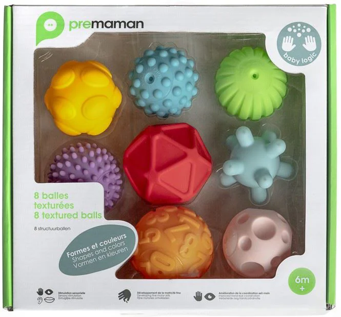 image for Набор текстурированных сенсорных игрушек Premaman, 8 шт. foto