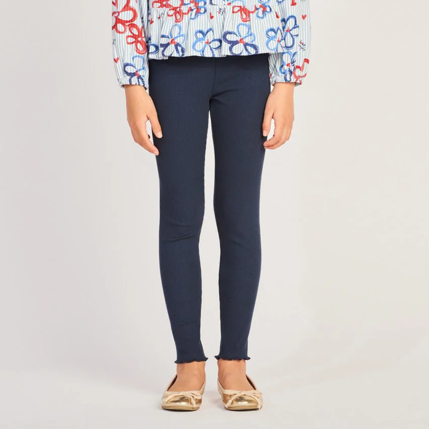 Orchestra Leggings pentru fete Pom Pom Navy Blue foto