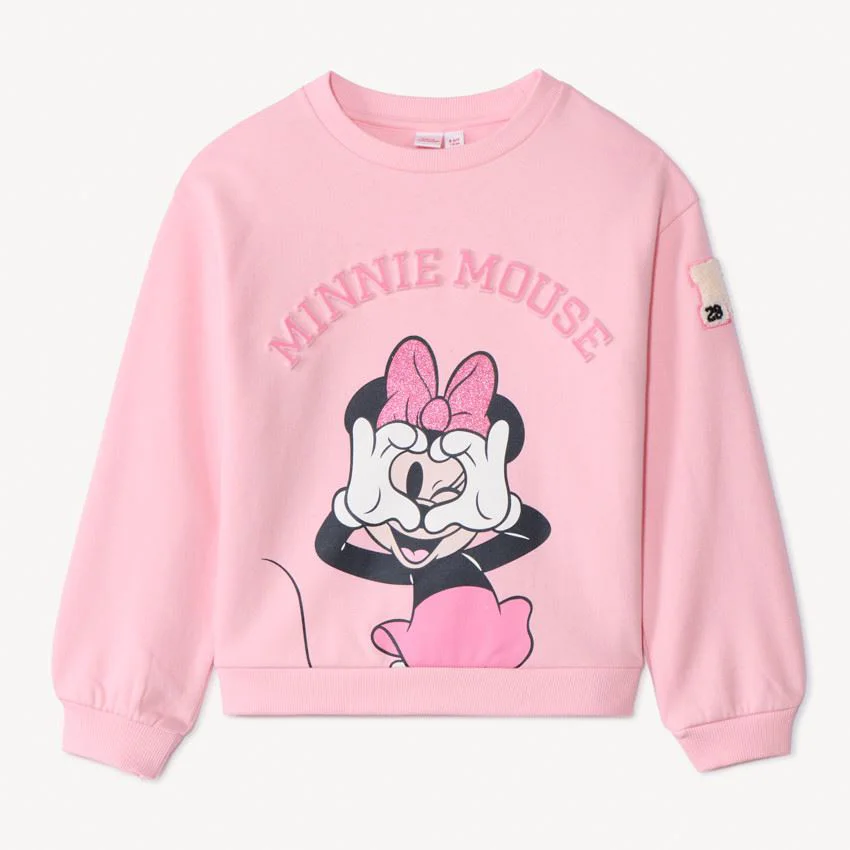 Orchestra Hanorac roz din molton Minnie Disney foto