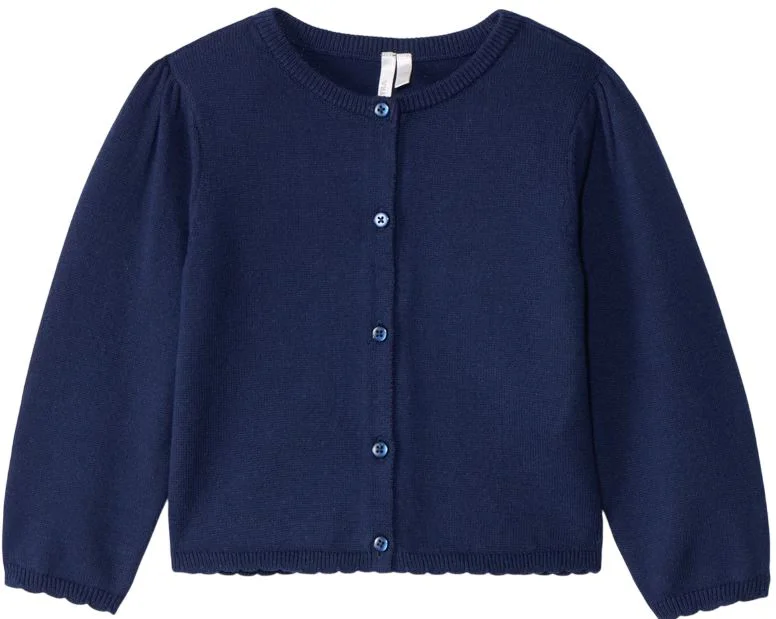image for Orchestra Cardigan tricotat cu margine festonata Navy Blue foto