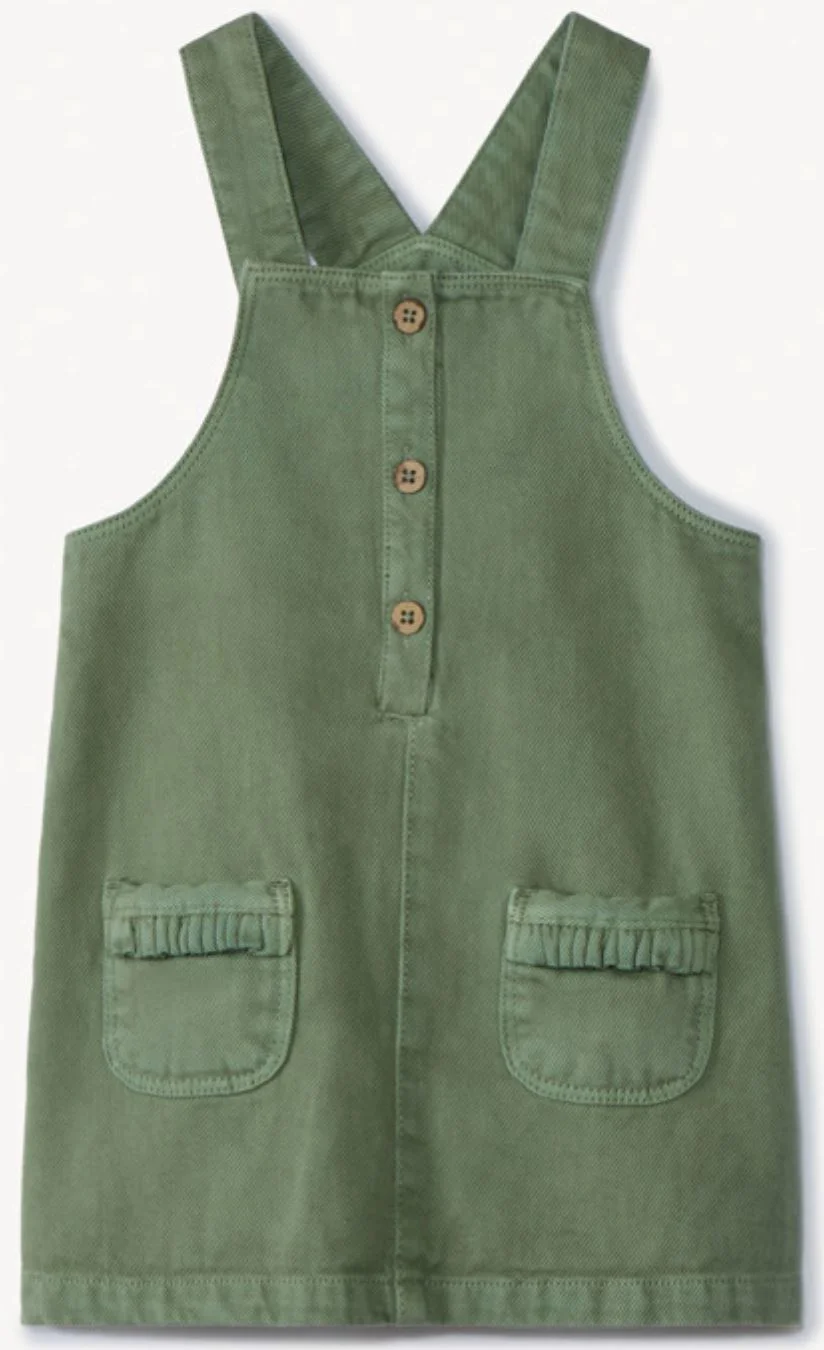 image for Orchestra Rochita-salopeta din denim cu buzunare Khaki foto