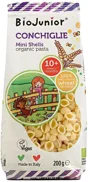 Органические макароны в форме ракушек BioJunior (10 мес.+), 200 г foto