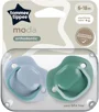 Suzete ortodontice din silicon Tommee Tippee Moda Verde (6-18 luni), 2 buc. foto