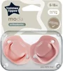 Ортодонтические силиконовые пустышки Tommee Tippee Moda Розовые (6-18 мес.), 2 шт. foto