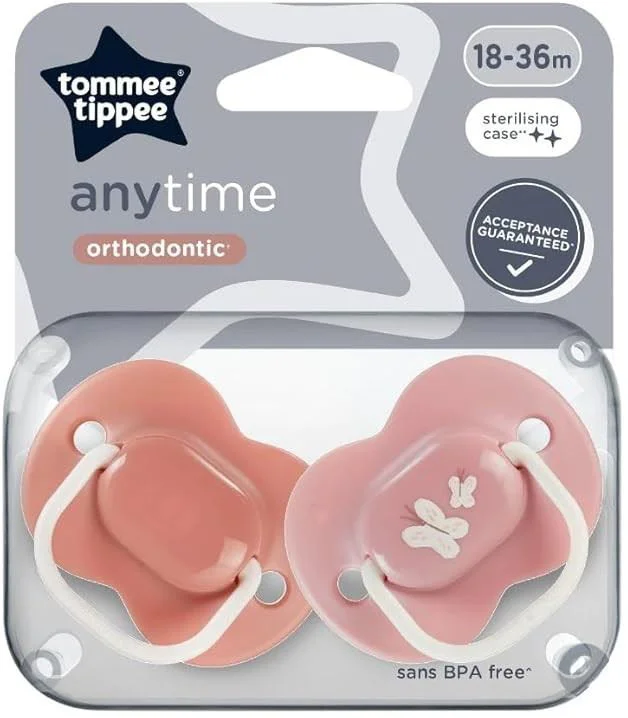 image for Suzete ortodontice Tommee Tippee Anytime Fluturas (18-36 luni), 2 buc. foto