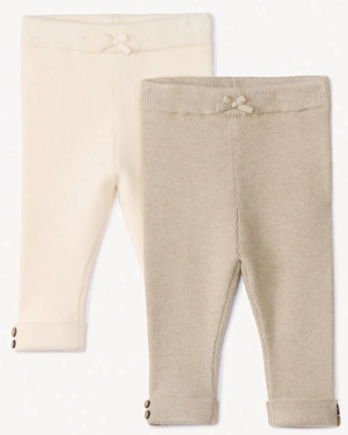 image for Orchestra Set 2 pantaloni tricotati Beige foto