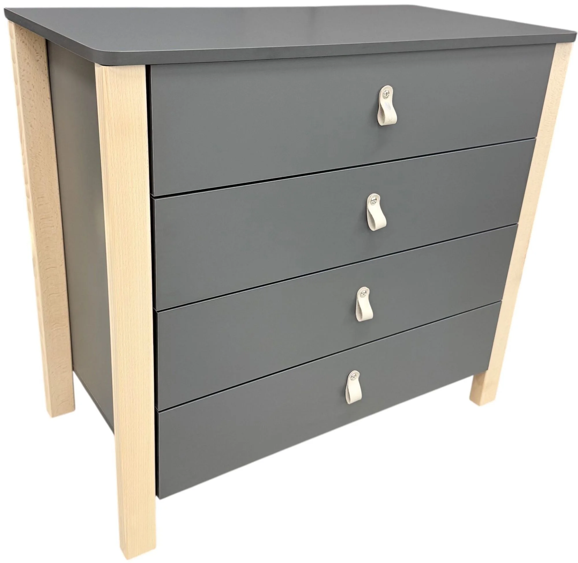 image for Comoda Eucalyptus Karol Plus Grafit+Natural foto