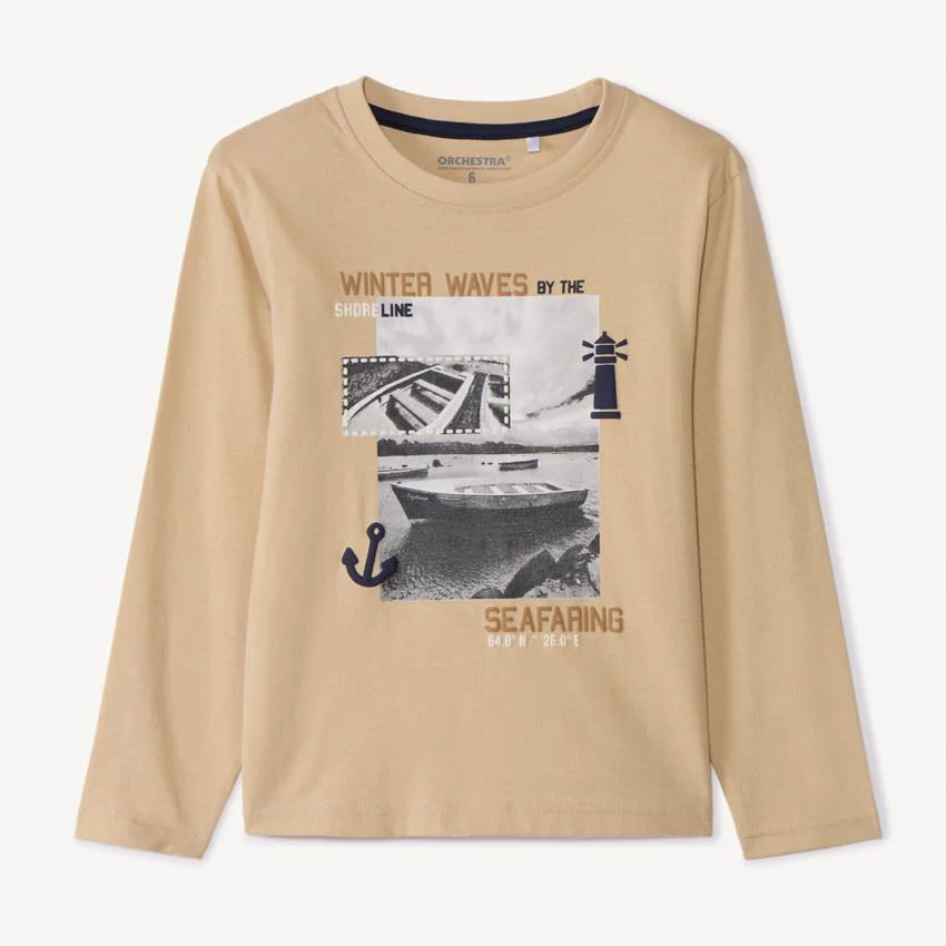 image for Orchestra Tricou cu maneci lungi pentru baieti Barca foto