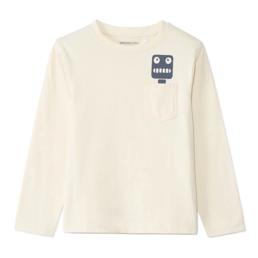 image for Orchestra Tricou cu maneci lungi pentru baieti Robotel foto