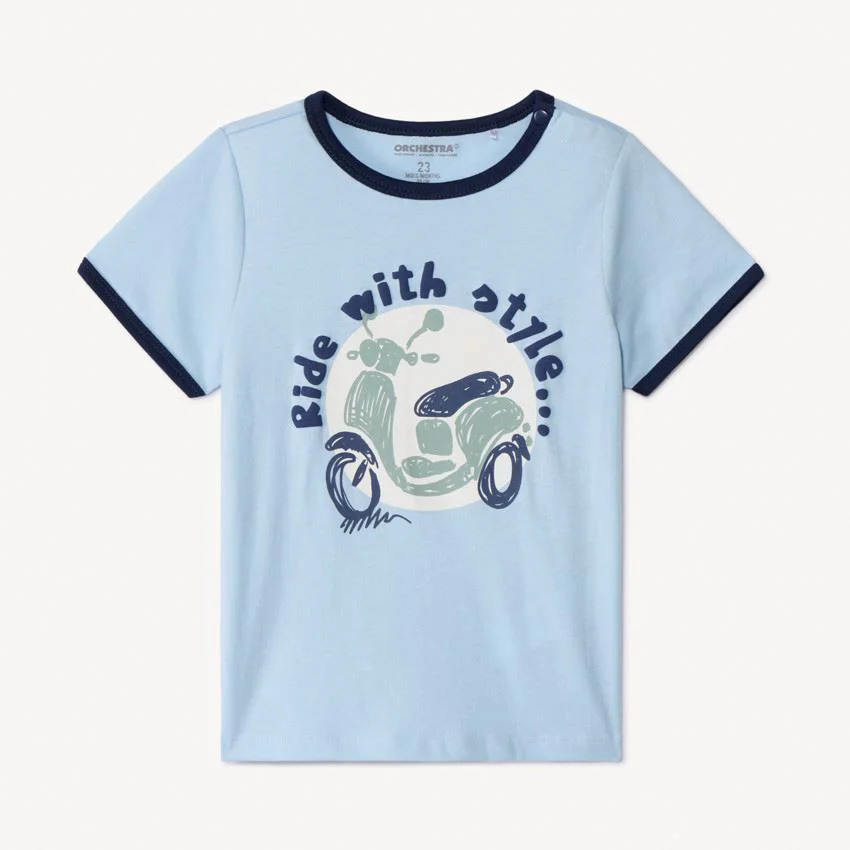 image for Orchestra Tricou pentru baieti Scooter Bleu foto