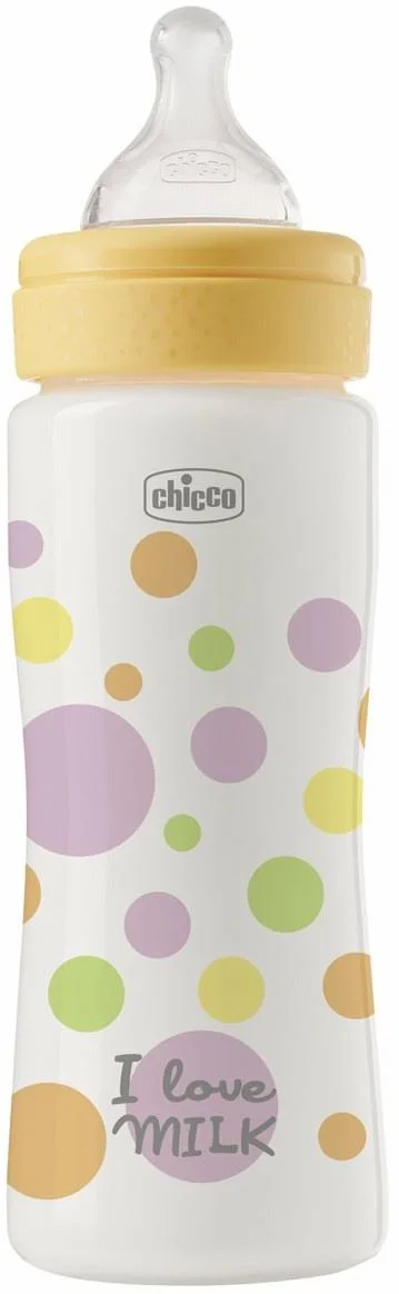image for Biberon anti-colici Chicco Perfect Easy Girl, flux rapid (4+ luni), 330 ml foto