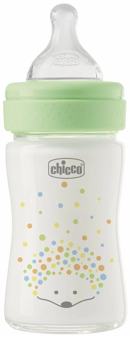 image for Biberon din sticla anti-colici Chicco Perfect Easy, flux lent (0+ luni), 150 ml foto