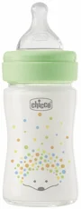 Стеклянная антиколиковая бутылочка Chicco Perfect Easy, медленный поток (0+ мес.), 150 мл foto
