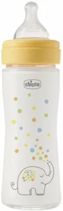 Biberon din sticla anti-colici Chicco Perfect Easy, flux lent (0+ luni), 240 ml foto