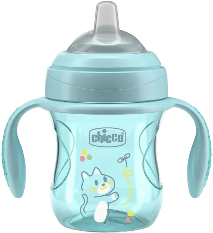 image for Cana de tranzitie Chicco Blue (4+ luni), 200 ml foto