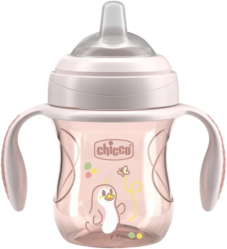 image for Cana de tranzitie Chicco Pink (4+ luni), 200 ml foto