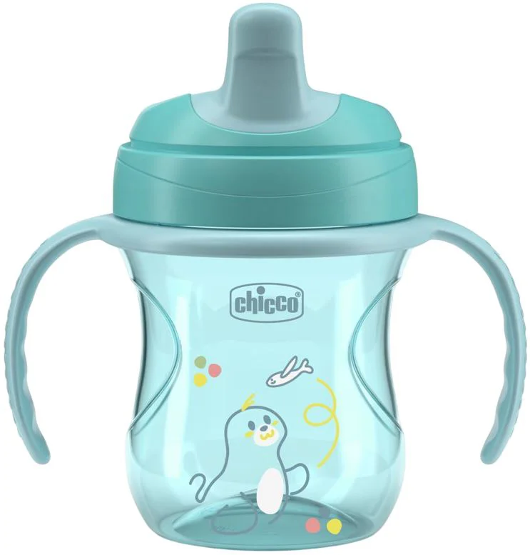 image for Cana de tranzitie Chicco Blue (6+ luni), 200 ml foto