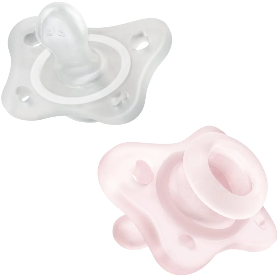 image for Suzete din silicon Chicco Physio Minisoft Pink (0-2 luni), 2 buc. foto