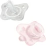 Силиконовые пустышки Chicco Physio Minisoft Pink (0–2 мес.), 2 шт. foto