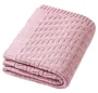 Patura tricotate din bumbac BabyOno Pink foto